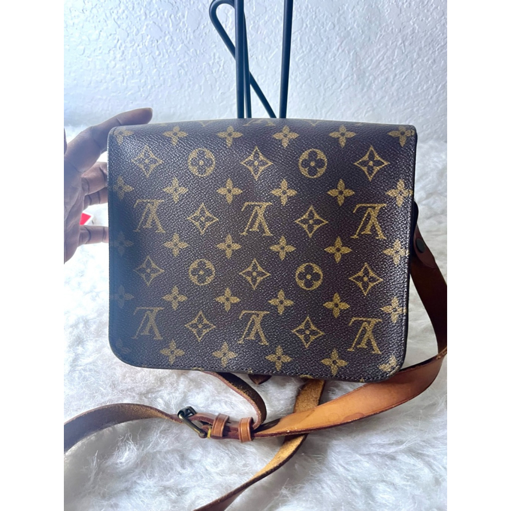 LOUIS VUITTON Cartouchiere GM Shoulder Bag Monogram Leather Brown France M51252 - Picture 2 of 16